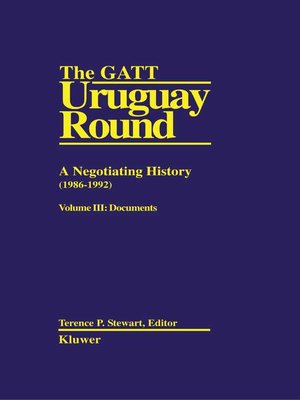 cover image of The GATT Uruguay Round